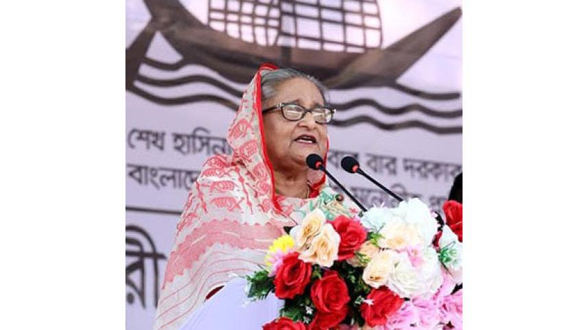 শেখ হাসিনার রংপুর জনসভা