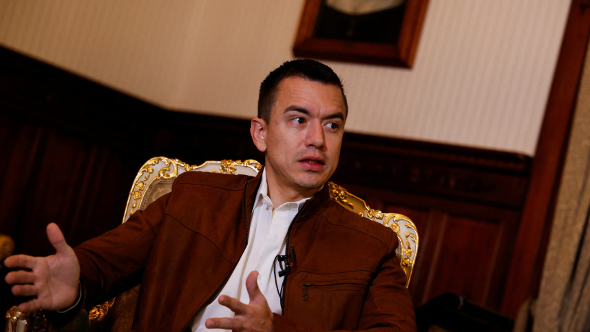 ইকুয়েডরের প্রেসিডেন্ট নোবোয়া। ছবি: রয়টার্স