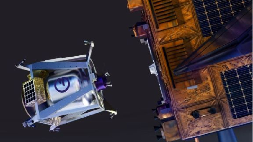 এভাবেই মহাকাশে রিফুয়েলিং করা হবে স্যাটেলাইটের। ছবি: অরবিট ফ্যাব