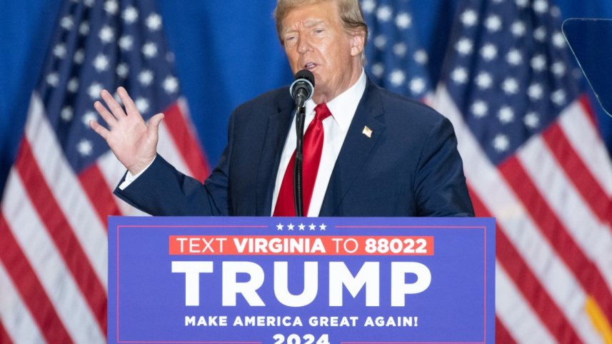 ভার্জিনিয়ায় নির্বাচনী প্রচারণায় ডোনাল্ড ট্রাম্প। ছবি: এএফপি