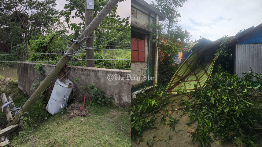 কালবৈশাখী ঝড়ে ব্রাহ্মণবাড়িয়ায় ঘরবাড়ি লণ্ডভণ্ড, আহত ১