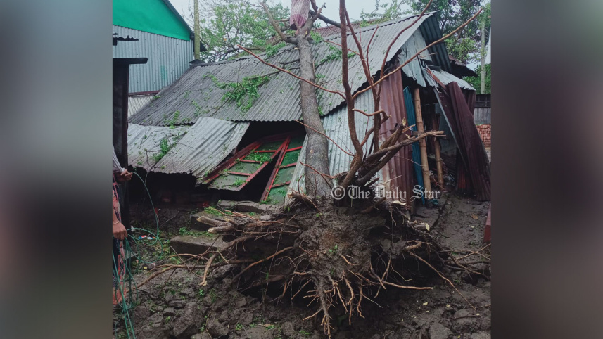 কালবৈশাখী ঝড়ে ব্রাহ্মণবাড়িয়ায় ঘরবাড়ি লণ্ডভণ্ড, আহত ১