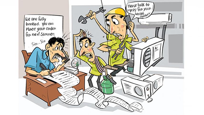 তাপদাহ, তাপপ্রবাহ, এসি,