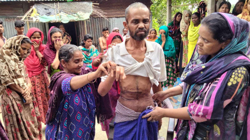 মো. সেলিমকে (৪০) ঢাকার মিরপুরে ‘চাইল্ড অ্যান্ড ওল্ড এজ কেয়ার’ থেকে উদ্ধার করেছে পরিবারের সদস্যরা। ছবি: সংগৃহীত