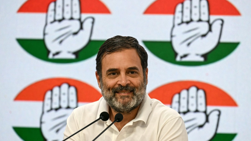 বিরোধী দলের নেতা রাহুল গান্ধী। ছবি: এএফপি