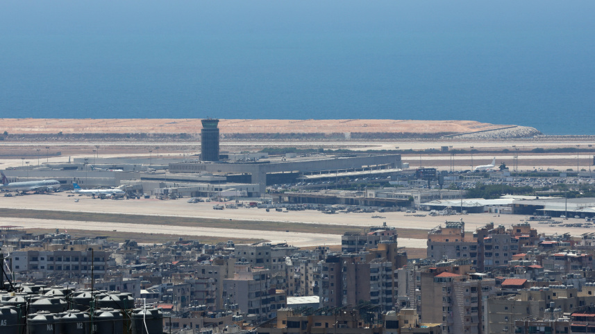 বৈরুতের রফিক-হারিরি বিমানবন্দর। ছবি: রয়টার্স