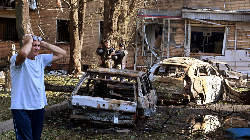 কুরস্কে ইউক্রেনীয় ক্ষেপণাস্ত্র হামলার পরের দৃশ্য। ছবি: রয়টার্স