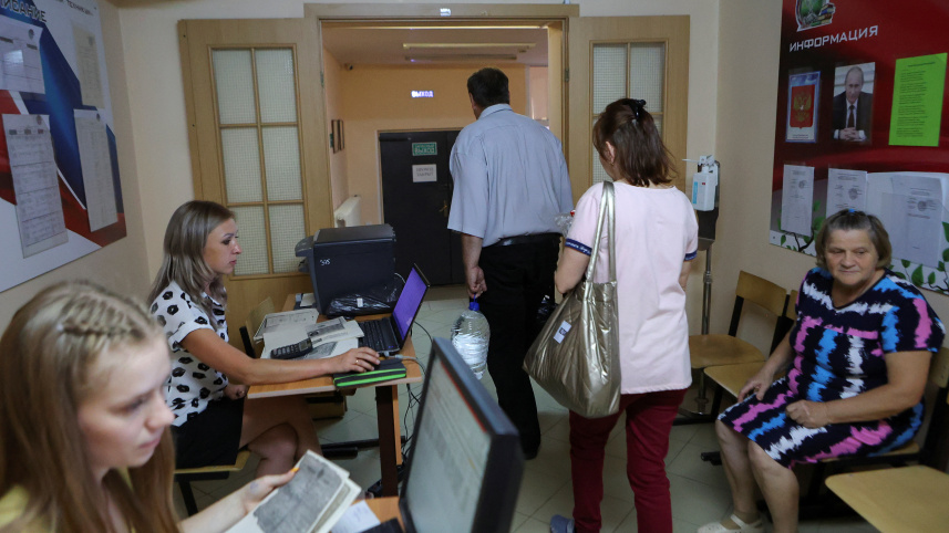 বেলগোরোদ থেকে পালিয়ে আসা রুশ নাগরিকদের অস্থায়ী আবাস। ছবি: রয়টার্স