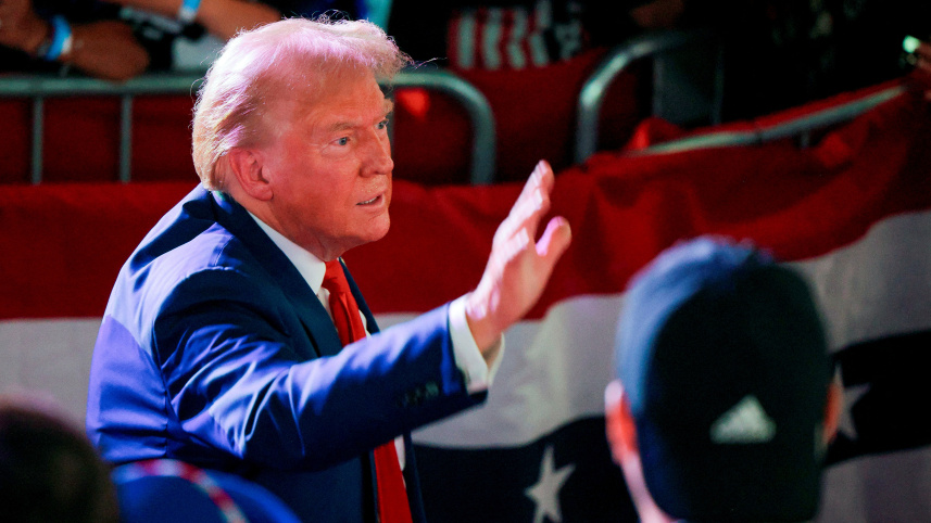 মিশিগানে ডোনাল্ড ট্রাম্পের নির্বাচনী প্রচারণা। ছবি: রয়টার্স