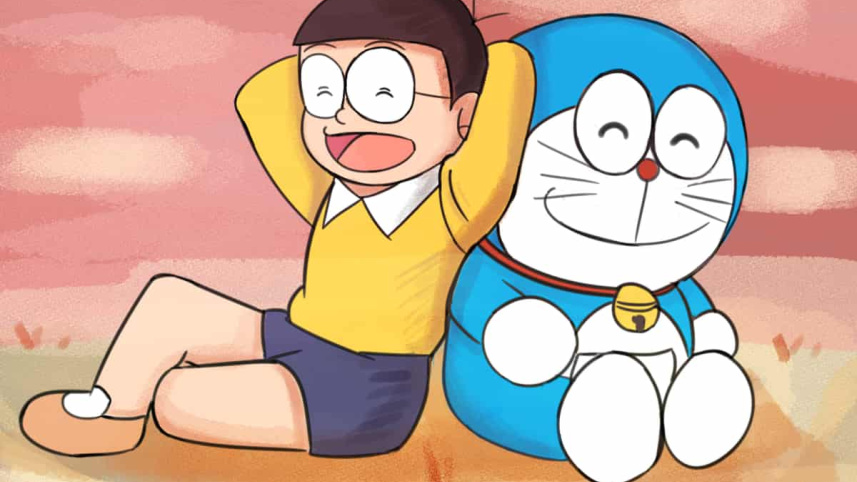 ডোরেমন ও নবিতা। ছবি: সংগৃহীত 