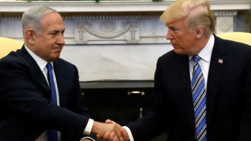 ডোনাল্ড ট্রাম্প ও বেনিয়ামিন নেতানিয়াহু। ফাইল ছবি: রয়টার্স