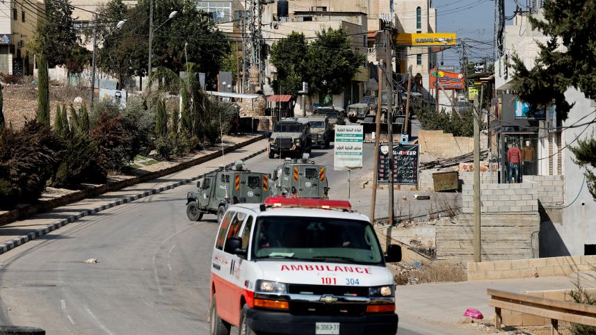 পশ্চিম তীরের আকাবায় ইসরায়েলি অভিযান। ছবি: রয়টার্স