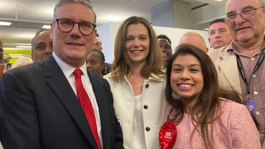 প্রধানমন্ত্রী স্টারমারের সঙ্গে টিউলিপ। ফাইল ছবি: সংগৃহীত