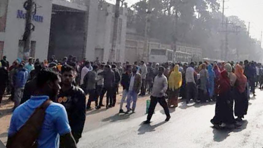 গাজীপুর, কাশিমপুর, বেতন বৃদ্ধি, শ্রমিক বিক্ষোভ, পোশাক কারখানা,