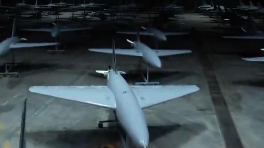 ইরানের ১ হাজার নতুন ড্রোনের প্রচারণামূলক ভিডিও থেকে নেওয়া স্ক্রিনশট। ছবি: সংগৃহীত