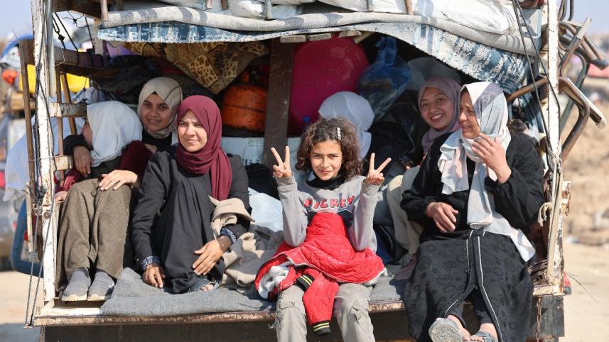 চলমান ৪২ দিনের যুদ্ধবিরতি খানিকটা হলেও ফিলিস্তিনিদের মুখে হাসি ফেরাতে পেরেছে। ছবি: এএফপি