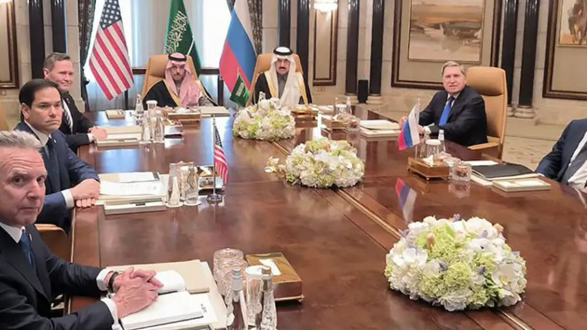 সৌদি আরবে বৈঠক করেন যুক্তরাষ্ট্র ও রাশিয়ার কূটনীতিবিদরা। ছবি: এএফপি