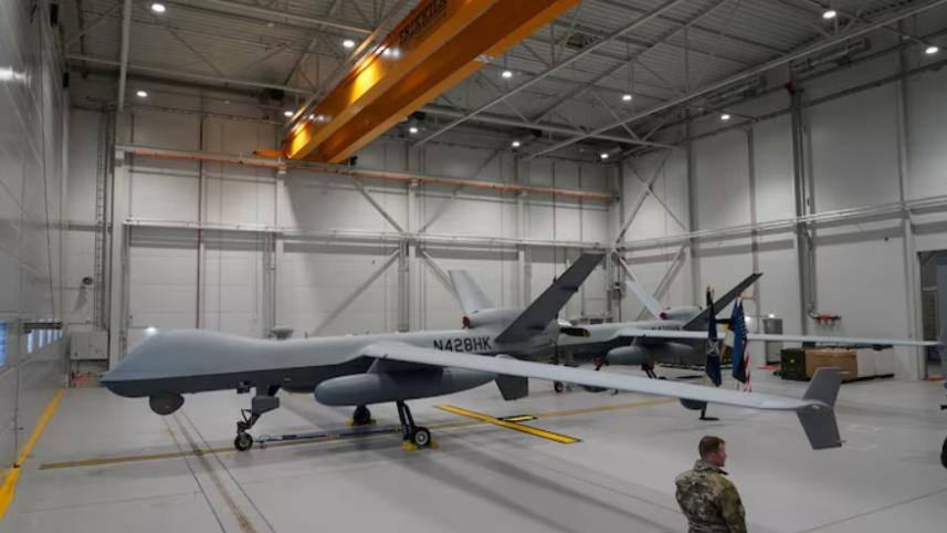 গাজার যুদ্ধ শুরুর পর থেকেই মধ্যপ্রাচ্যে রিপার ড্রোন মোতায়েন করতে শুরু করে যুক্তরাষ্ট্র। ফাইল ছবি: রয়টার্স