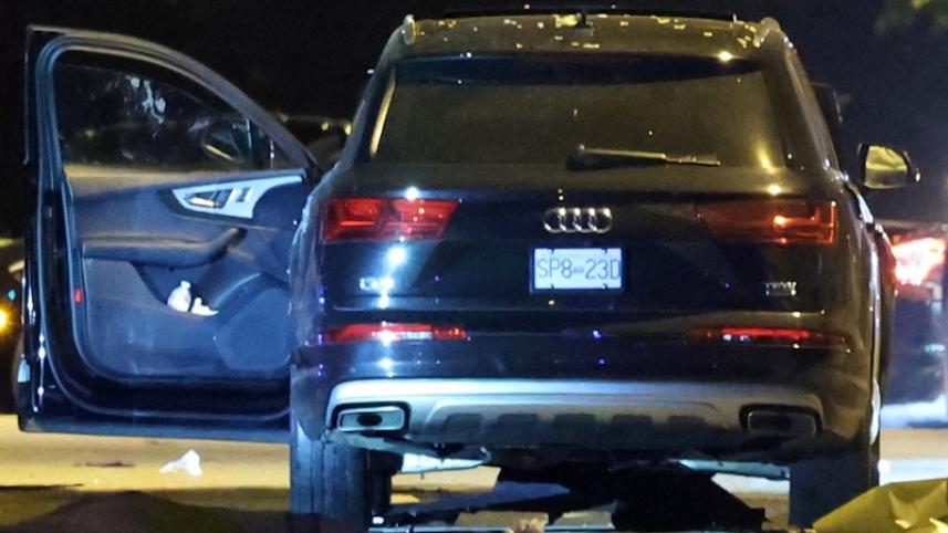 একজন ৩০ বছর বয়সী সন্দেহভাজন ব্যক্তি এই কালো রঙের আউডি এসইউভি গাড়িটি বেপরোয়াভাবে চালিয়ে বহু মানুষকে চাপা দেয়। ছবি: রয়টার্স