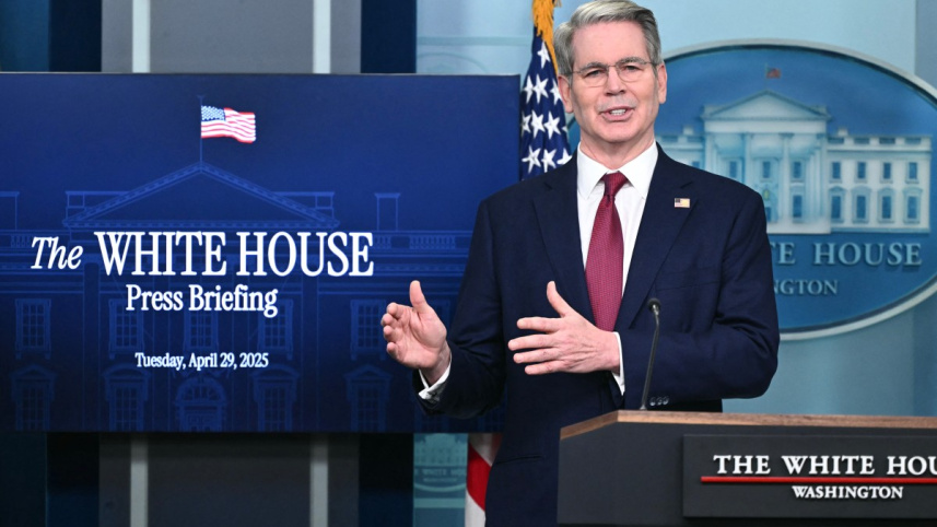 মার্কিন অর্থমন্ত্রী স্কট বেসেন্ট। ছবি: এএফপি