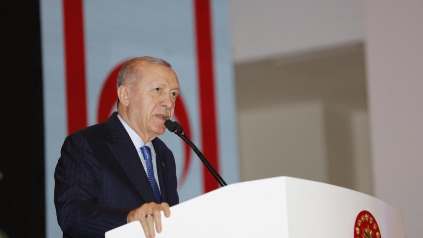 তুরস্কের প্রেসিডেন্ট রিসেপ তাইয়েপ এরদোয়ান। ছবি: এএফপি