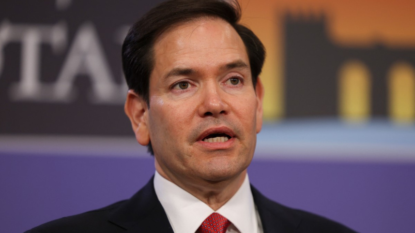 মার্কিন পররাষ্ট্রমন্ত্রী মার্কো রুবিও। ছবি: এএফপি