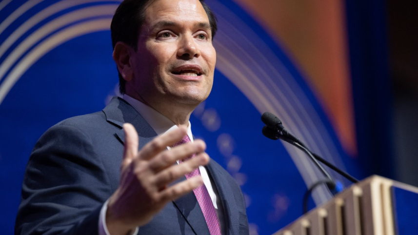 মার্কিন পররাষ্ট্রমন্ত্রী মার্কো রুবিও। ছবি: এএফপি