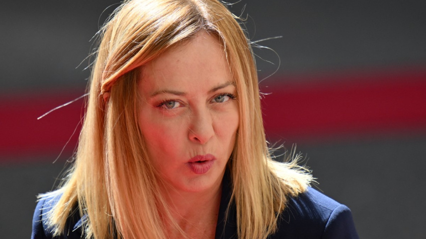 ইতালির প্রধানমন্ত্রী জর্জিয়া মেলোনি। ছবি: এএফপি (৪ জুন, ২০২৫)