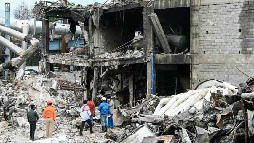 তেলেঙ্গানায় সিগাচি ইন্ডাস্ট্রিজের রাসায়নিক কারখানা। ছবি: এফএফপি