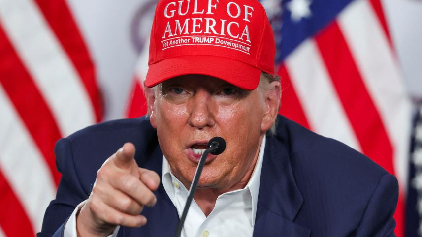 ফ্লোরিডায় ট্রাম্প। ছবি: এএএফপি