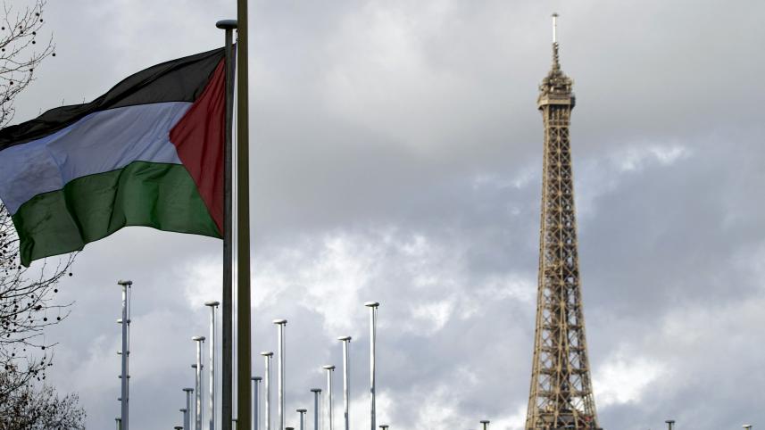 Palestinian flag in France