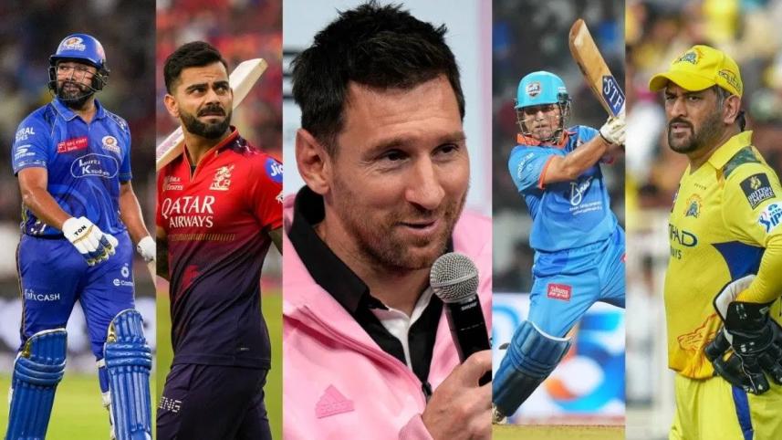 messi with cricket legend 