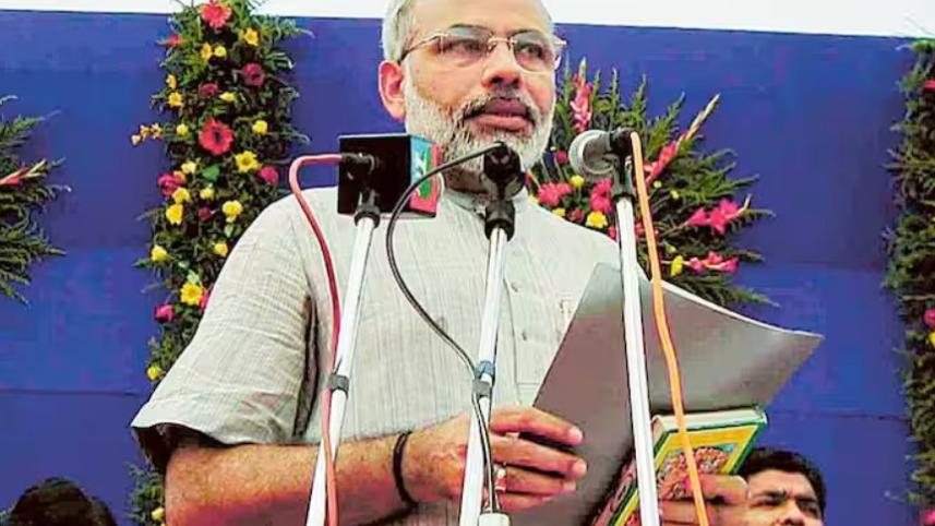 Narendra Modi in 2001