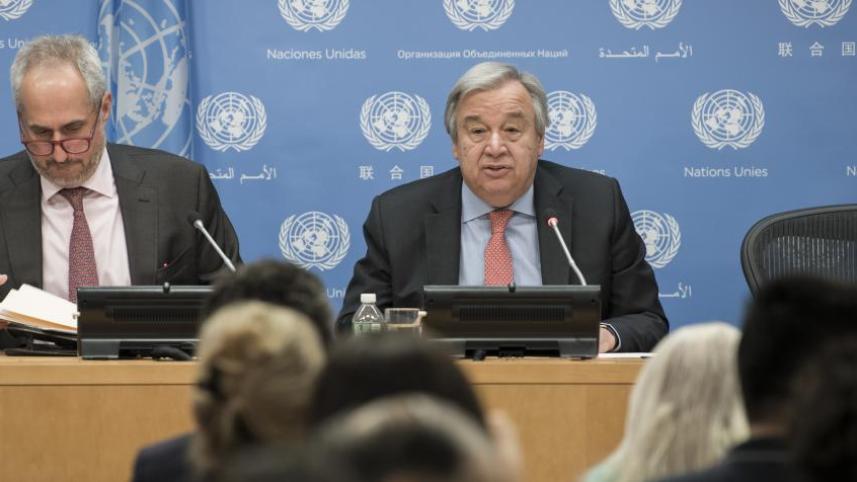 Dujarric and Guterres