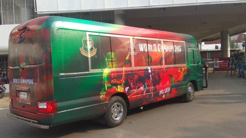 bangladesh cricket u19 bus