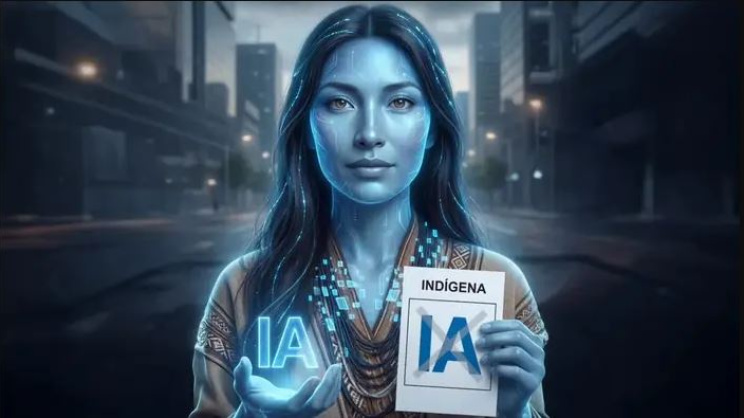 কলম্বিয়ার নির্বাচনে এআই প্রার্থী গাইতানা। ছবি: সংগৃহীত