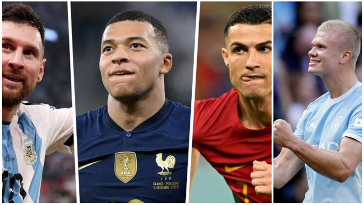 Messi Mbappe Ronaldo Haaland
