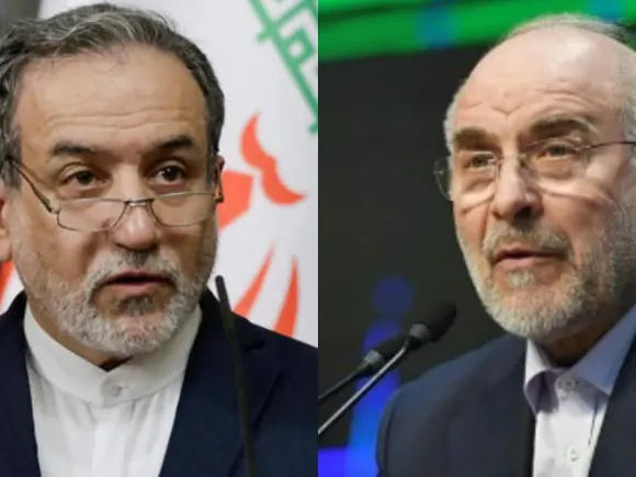 ইরানের পররাষ্ট্রমন্ত্রী আব্বাস আরাঘচি ও স্পিকার বাকের কালিবাফ। কোলাজ ছবি: রয়টার্স