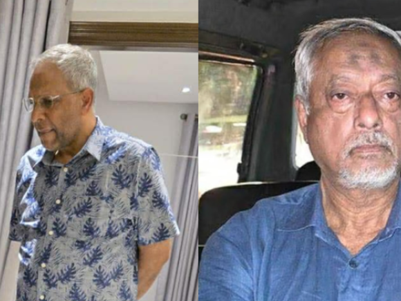 মামুন খালেদ (বামে) ও মাসুদ উদ্দিন চৌধুরী (ডানে)