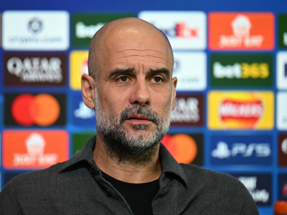 Manchester City's Spanish manager Pep Guardiola