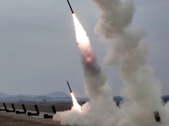 ballistic missiles towards sea