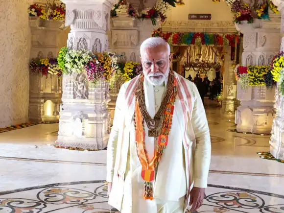 জানুয়ারিতে জাঁকজমকপূর্ণ আয়োজনের মধ্য দিয়ে রাম মন্দির উদ্বোধন করেন ভারতের প্রধানমন্ত্রী নরেন্দ্র মোদী। ফাইল ছবি: ডয়চে ভেলে