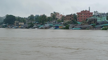 বান্দরবানের ৩৪টি ইউনিয়নের মধ্যে ২৯টি প্লাবিত। ছবি: স্টার