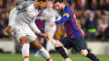Virgil van Dijk and lionel messi
