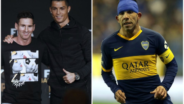 ronaldo and messi and tevez