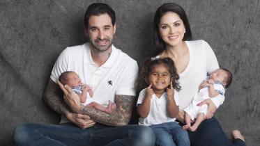Sunny Leone and family