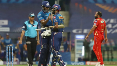 Hardik Pandya and Kieron Pollard 