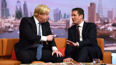 যুক্তরাজ্যের সাবেক প্রধানমন্ত্রী বরিস জনসন ও লেবার দলের নেতা কের স্টারমার। ছবি: সংগৃহীত