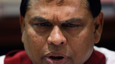 শ্রীলঙ্কার সাবেক অর্থমন্ত্রী বাসিল রাজাপাকসে। ফাইল ছবি: রয়টার্স