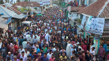 সালথায় নির্বাচনী আচরণবিধি লঙ্ঘন করে শাহদাবের পক্ষে মহড়া